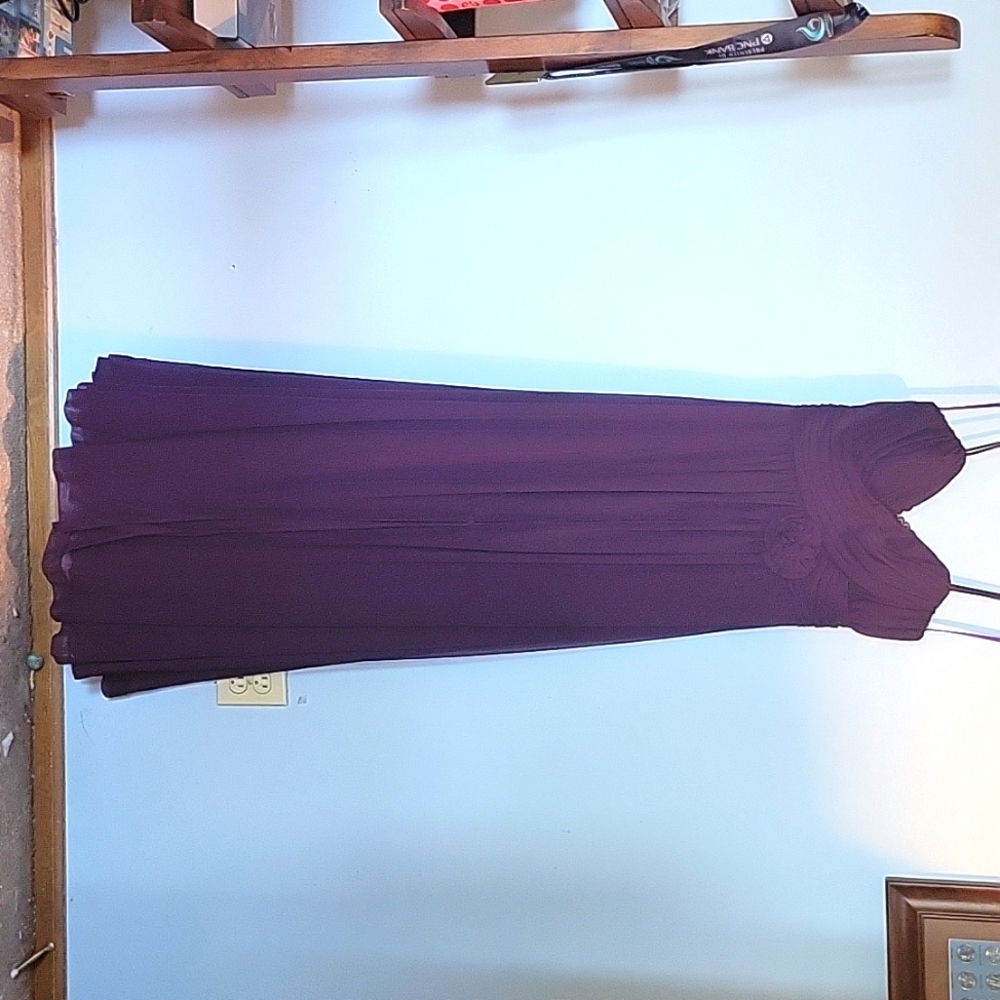 Elegant deep purple dress